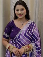 ZIG-ZAG LAHARIYA SAREE