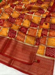 FOIL BANDHANI SAREE