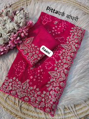C*C BANDHANI SAREE