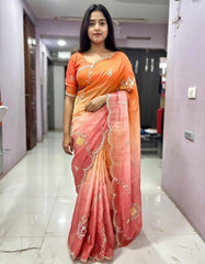 GOLD CRUSH SAREE