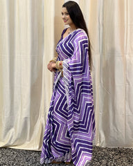 ZIG-ZAG LAHARIYA SAREE