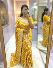 ZIG-ZAG LAHARIYA SAREE