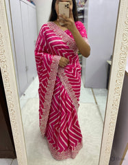 ZIG-ZAG LAHARIYA SAREE