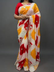 DIGITAL TIE PRINT SAREE