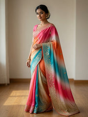 MULTI LAHARIYA SAREE