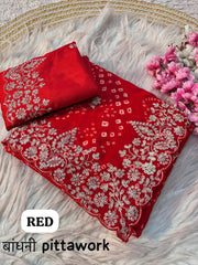 C*C BANDHANI SAREE