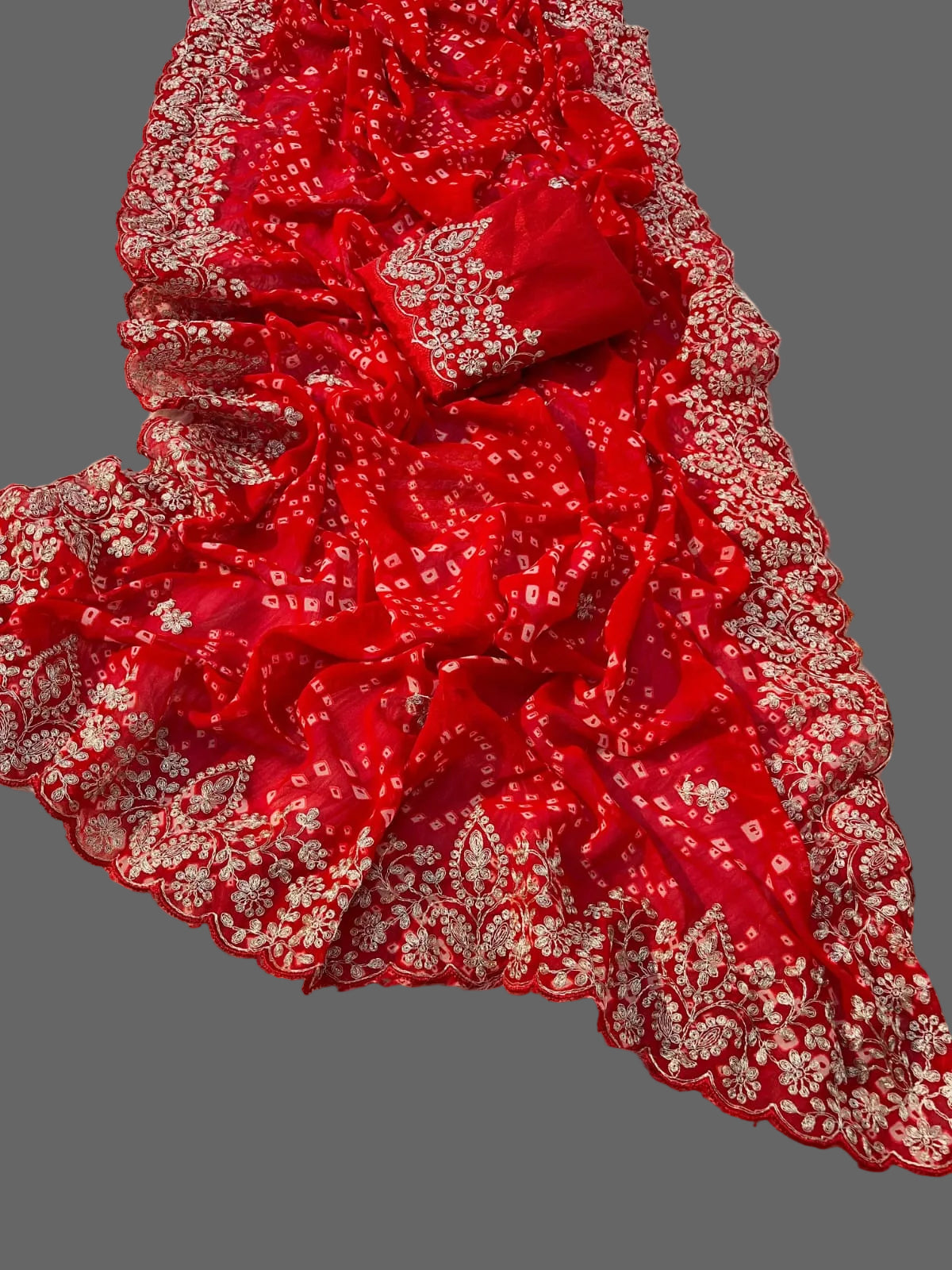 C*C BANDHANI SAREE