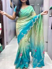 GOLD CRUSH SAREE